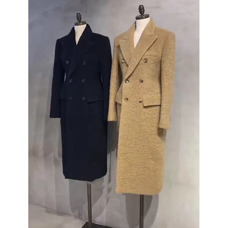 Autumn New Style Chanel Style Good-Looking Thickened Camel Double-Sided Woolen Coat Woolen Suit Jacket For Women - Image 3